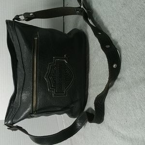 Harley Davidson soft leather black purse
